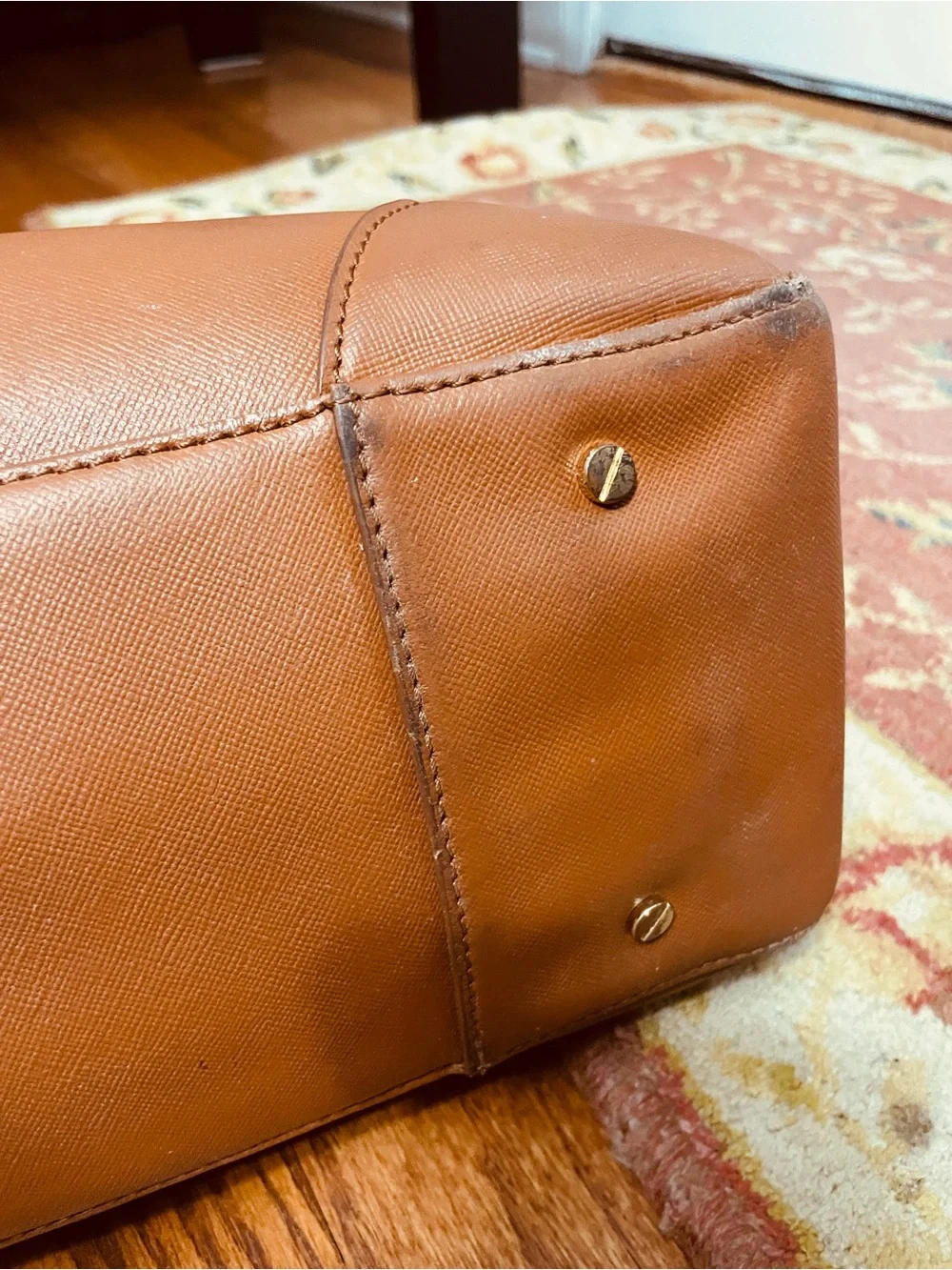 Tory Burch Robinson East West Luggage Saffiano Leather Tote Bag